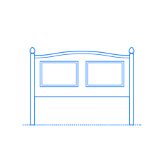 Furniture Headboard Ikea Hornsund Headboard Sticker Outline Svg File, Free Vectors File